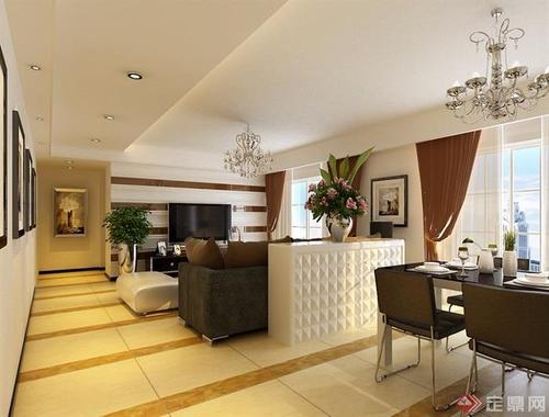 现代详细的住宅室内客厅装饰空间设计3d模型及效果图
